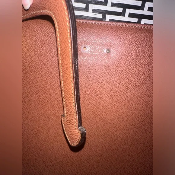 AUTHENTIC Ferragamo laptop business bag document case brown 40 × 29 × 6 …